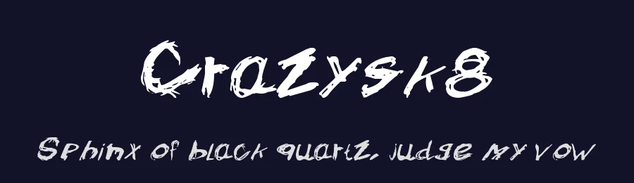 Crazysk8 by Marinus Klasen — Script Handwritten Font — thumbnail 2