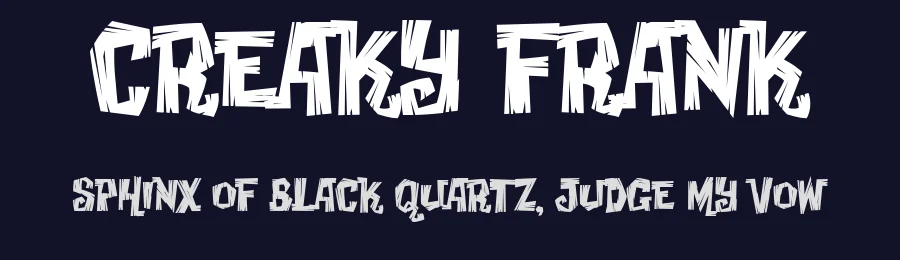 Creaky Frank by Font Diner — Decorative Font — thumbnail 2