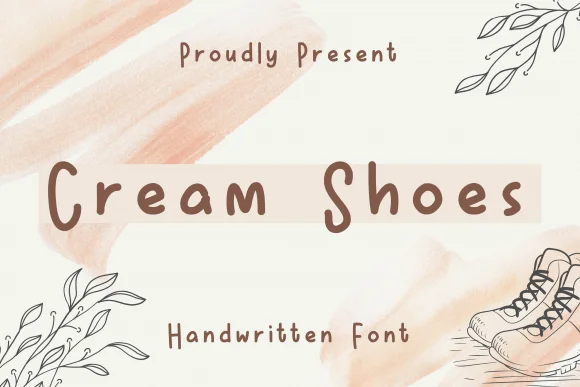 Cream Shoes Font by nuraisyahamalia1729 — Script Handwritten Font
