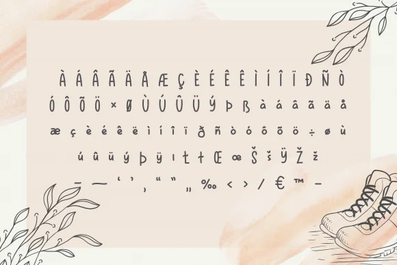 Cream Shoes Font by nuraisyahamalia1729 — Script Handwritten Font — thumbnail 3