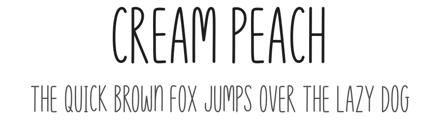 Cream Peach