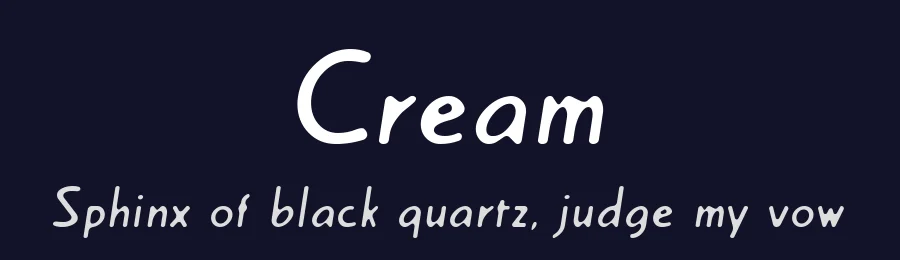 Cream by C-Font — Decorative Font — thumbnail 2