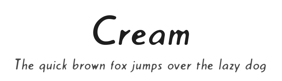 Cream by C-Font — Decorative Font