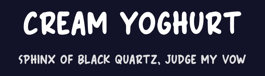 Cream Yoghurt by girinesia.std — Decorative Font — thumbnail 2