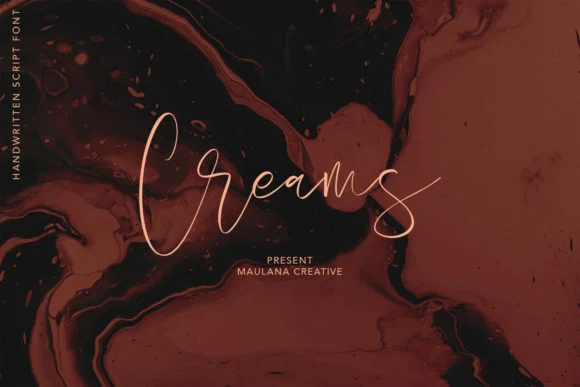 Creams Font by Maulana Creative — Script Handwritten Font