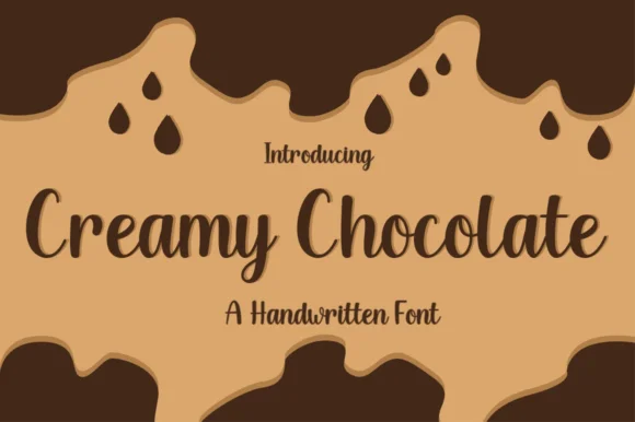 Creamy Chocolate Font by Manjalistudio — Script Handwritten Font