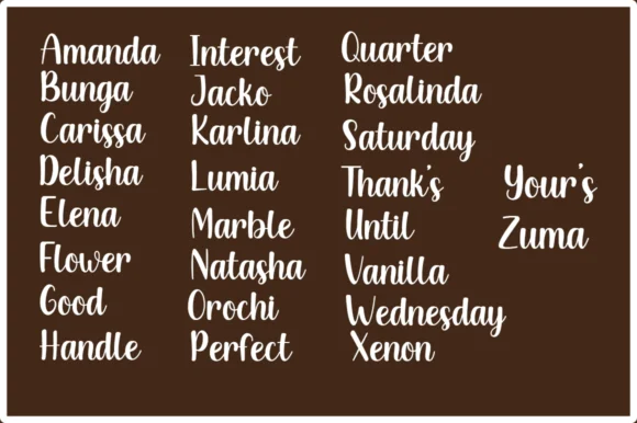 Creamy Chocolate Font by Manjalistudio — Script Handwritten Font — thumbnail 6