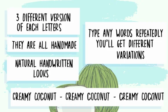 Creamy Coconut Font by Deedeetype — Script Handwritten Font — thumbnail 2