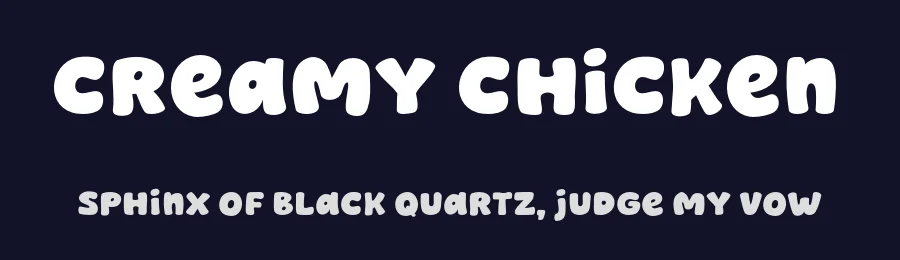 Creamy Chicken by MJType — Decorative Font — thumbnail 2