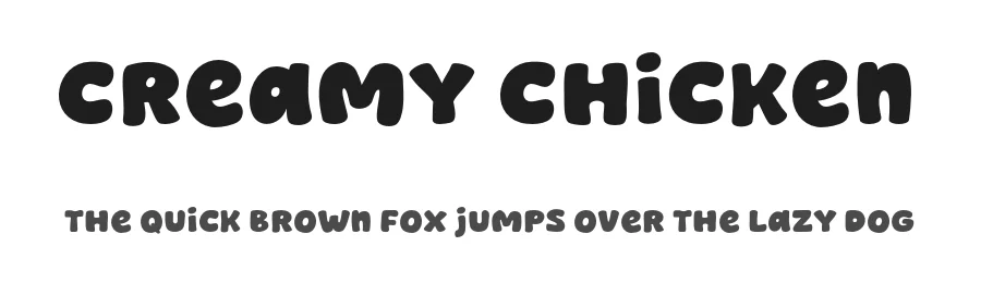 Creamy Chicken by MJType — Decorative Font