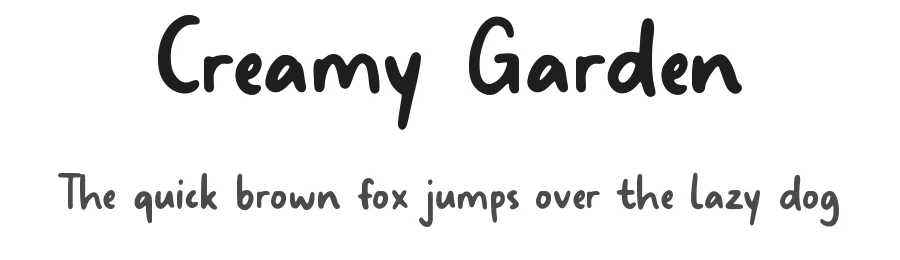 Creamy Garden