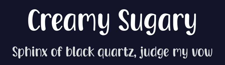 Creamy Sugary by Kristoperransz — Decorative Font — thumbnail 2