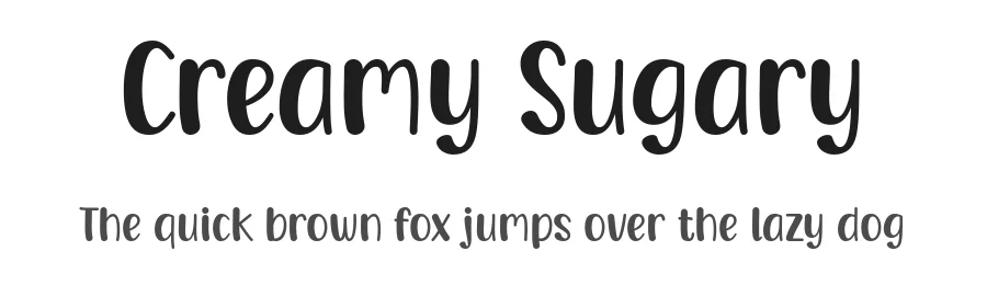 Creamy Sugary by Kristoperransz — Decorative Font