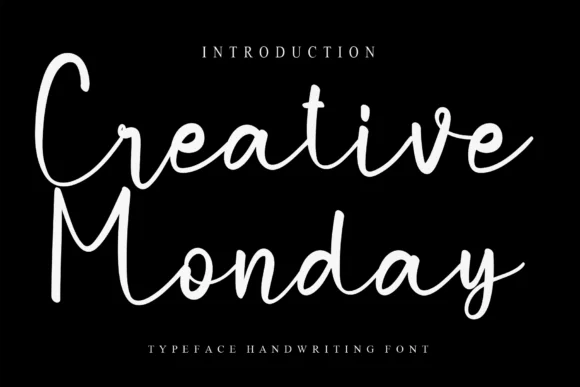 Creative Monday Font by Misterletter.co — Script Handwritten Font