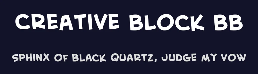Creative Block BB by Blambot — Decorative Font — thumbnail 2