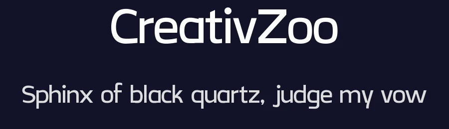CreativZoo by Steve Gardner — Sans Serif Font — thumbnail 2