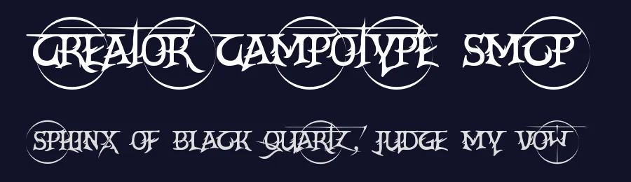 Creator Campotype Smcp by campotype — Blackletter Font — thumbnail 2