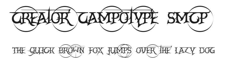 Creator Campotype Smcp by campotype β Blackletter Font