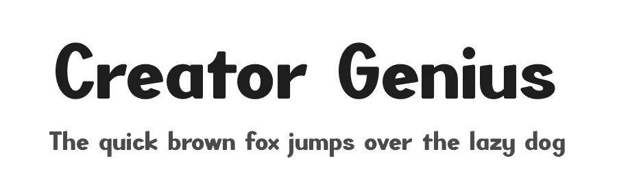 Creator Genius by Timelesstype Studio — Decorative Font