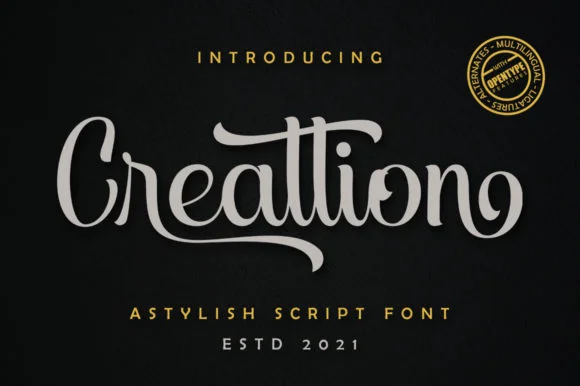 Creattion Font by Skinny type by Skinny type — Script Handwritten Font