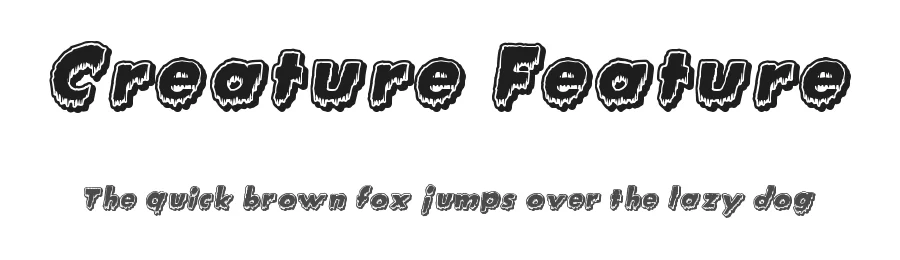 Creature Feature by Anthony Robinson — Decorative Font