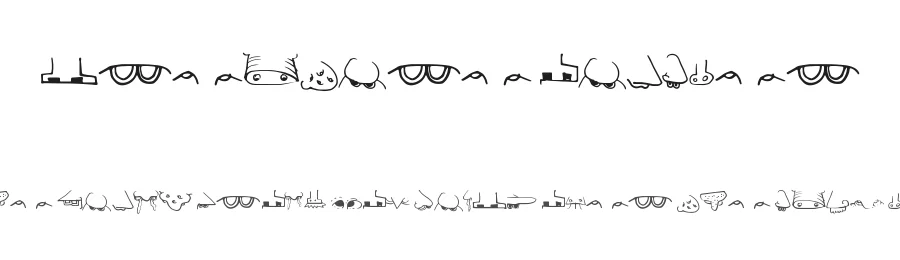 Creature Builder by Xerographer Fonts — Dingbats Font