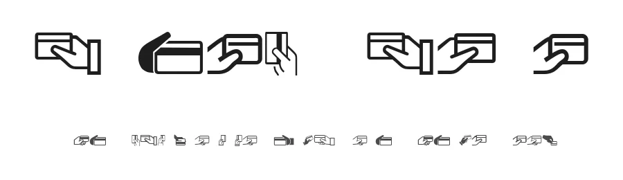Credit Card by Vladimir Nikolic — Dingbats Font