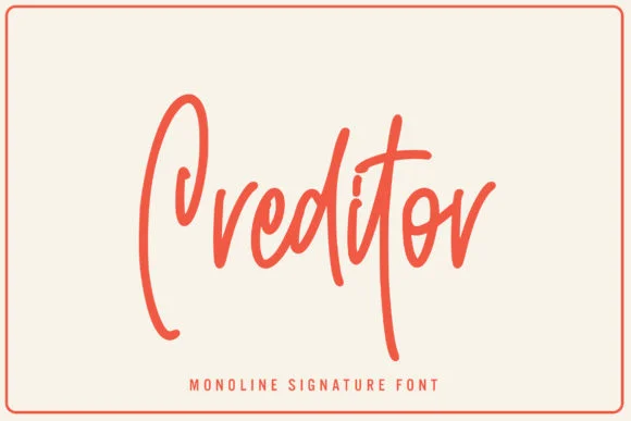Creditor Font by Arendxstudio — Script Handwritten Font