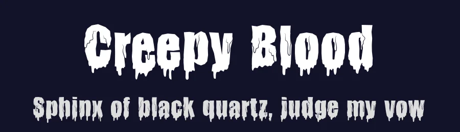 Creepy Blood by Display Studio — Decorative Font — thumbnail 2
