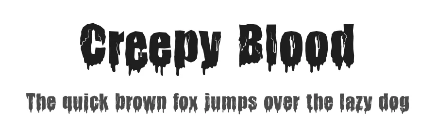 Creepy Blood by Display Studio — Decorative Font