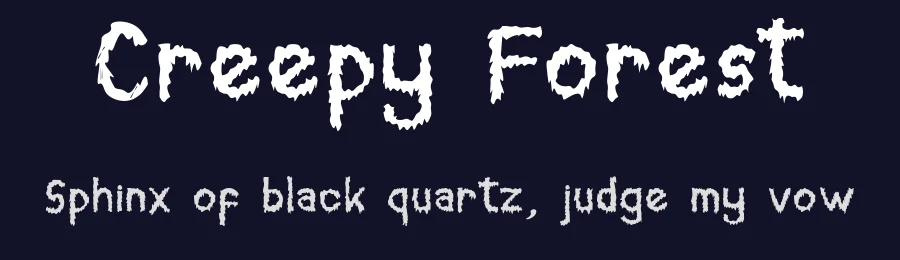 Creepy Forest by DawnCreative.id — Decorative Font — thumbnail 2
