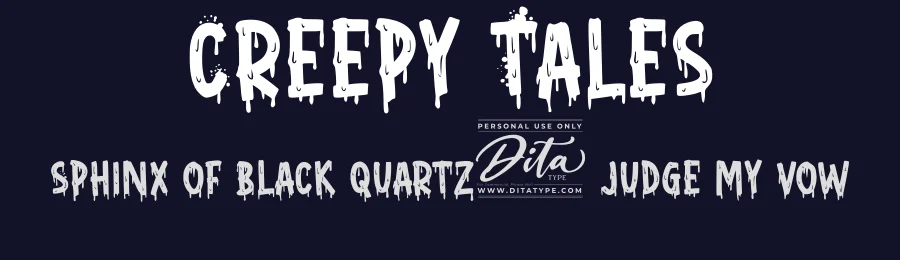 Creepy Tales by Ditatype — Decorative Font — thumbnail 2