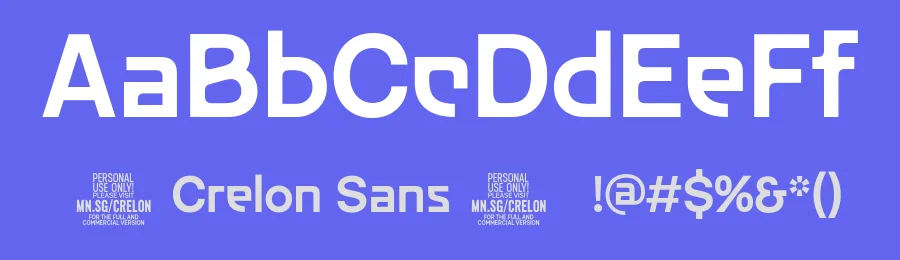 Crelon Sans by Måns Grebäck — Sans Serif Font — thumbnail 3