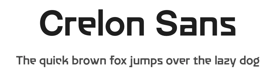 Crelon Sans by MΓ₯ns GrebΓ€ck β Sans Serif Font