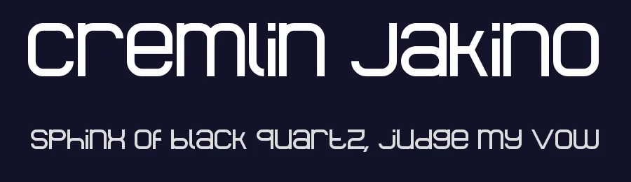 Cremlin Jakino by Voxi Denjay — Sans Serif Font — thumbnail 2