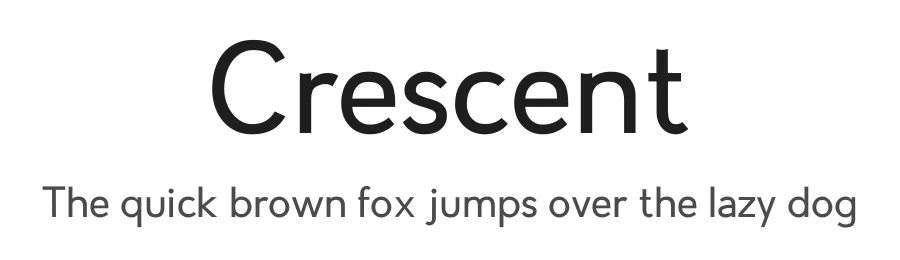 Crescent by Rachel Murawski β Sans Serif Font