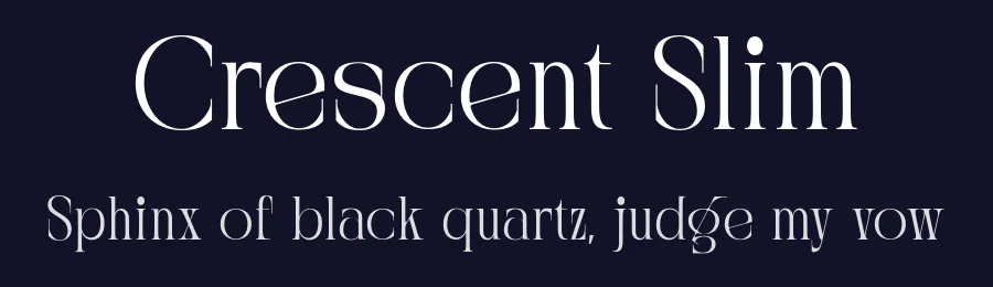 Crescent Slim by Letterhend Studio — Serif Font — thumbnail 2