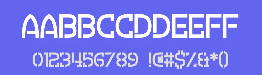 Crevice Stencil by Chequered Ink — Decorative Font — thumbnail 3
