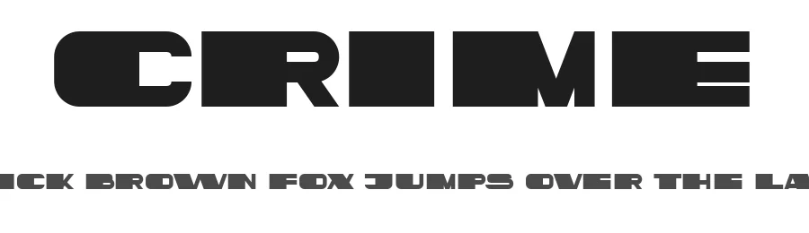 Crime by Vladimir Nikolic — Decorative Font