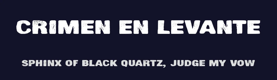 Crimen en Levante by Woodcutter — Decorative Font — thumbnail 2
