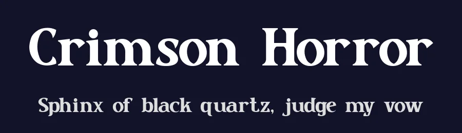 Crimson Horror by PutraCetol Studio — Decorative Font — thumbnail 2