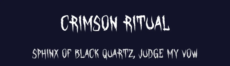 Crimson Ritual by PutraCetol Studio — Decorative Font — thumbnail 2