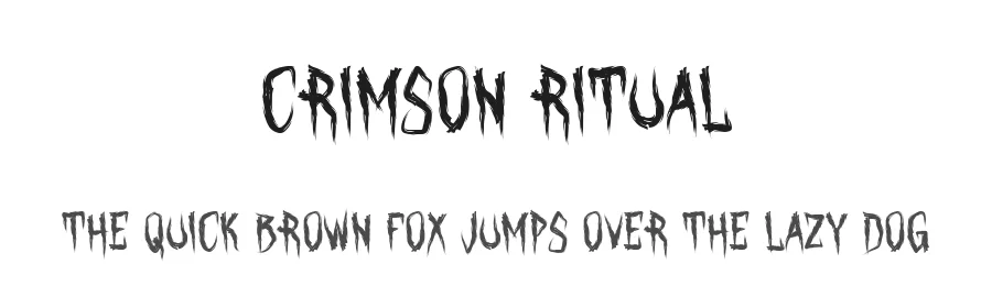 Crimson Ritual by PutraCetol Studio — Decorative Font