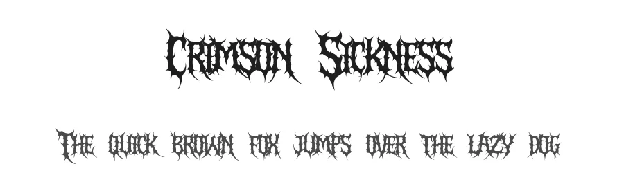 Crimson Sickness by Muhammad Yafinuha — Blackletter Font