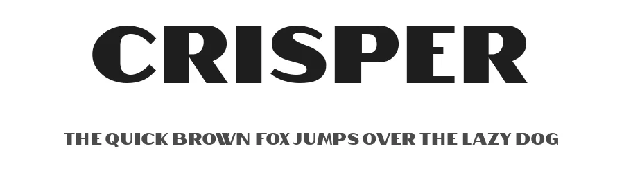 Crisper by Vladimir Nikolic β Sans Serif Font