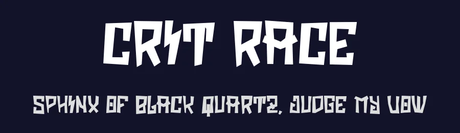 Crit Race by Alexa — Decorative Font — thumbnail 2