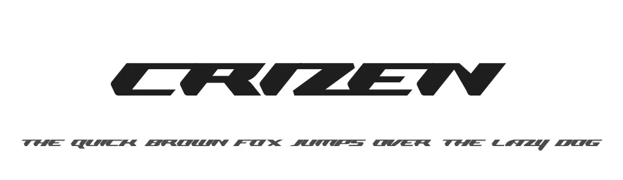 Crizen by Mocha Frappuccino — Display Font