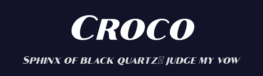 Croco by Craft Supply Co. — Sans Serif Font — thumbnail 2