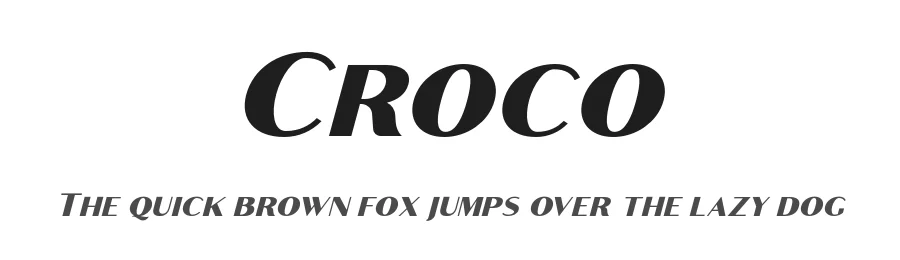 Croco by Craft Supply Co. — Sans Serif Font