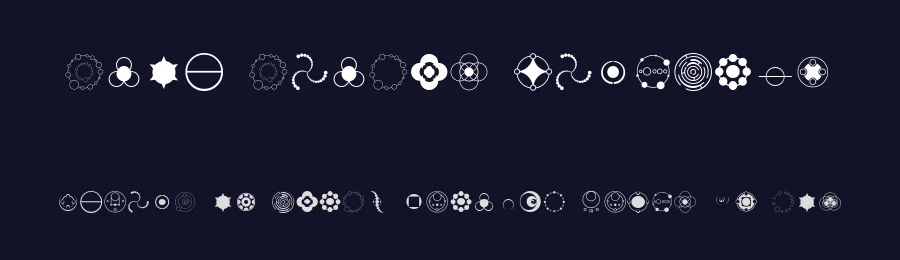 Crop Circle Dingbats by David Hirmes — Dingbats Font — thumbnail 2